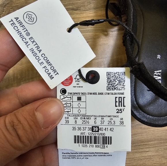 Zara SLINGBACK FABRIC HEELS, US 8 - Picture 13 of 16